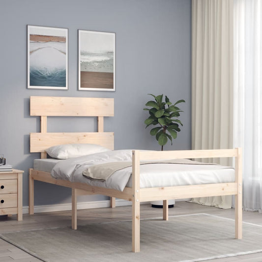 Senior Bed | Natural Pine | Solid pine wood | Single | Senior Bed