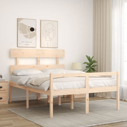 Senior Bed without Mattress Small Double Solid Wood