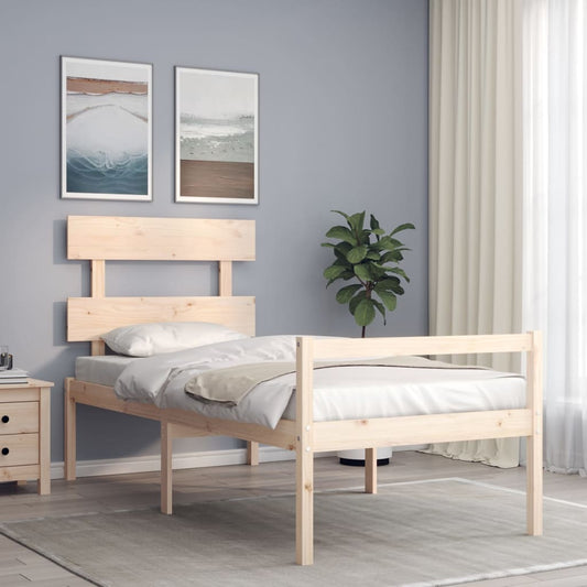Senior Bed without Mattress 90x200 cm Solid Wood