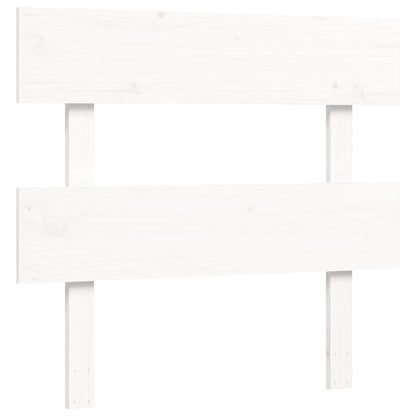 Senior Bed without Mattress White 90x200 cm Solid Wood