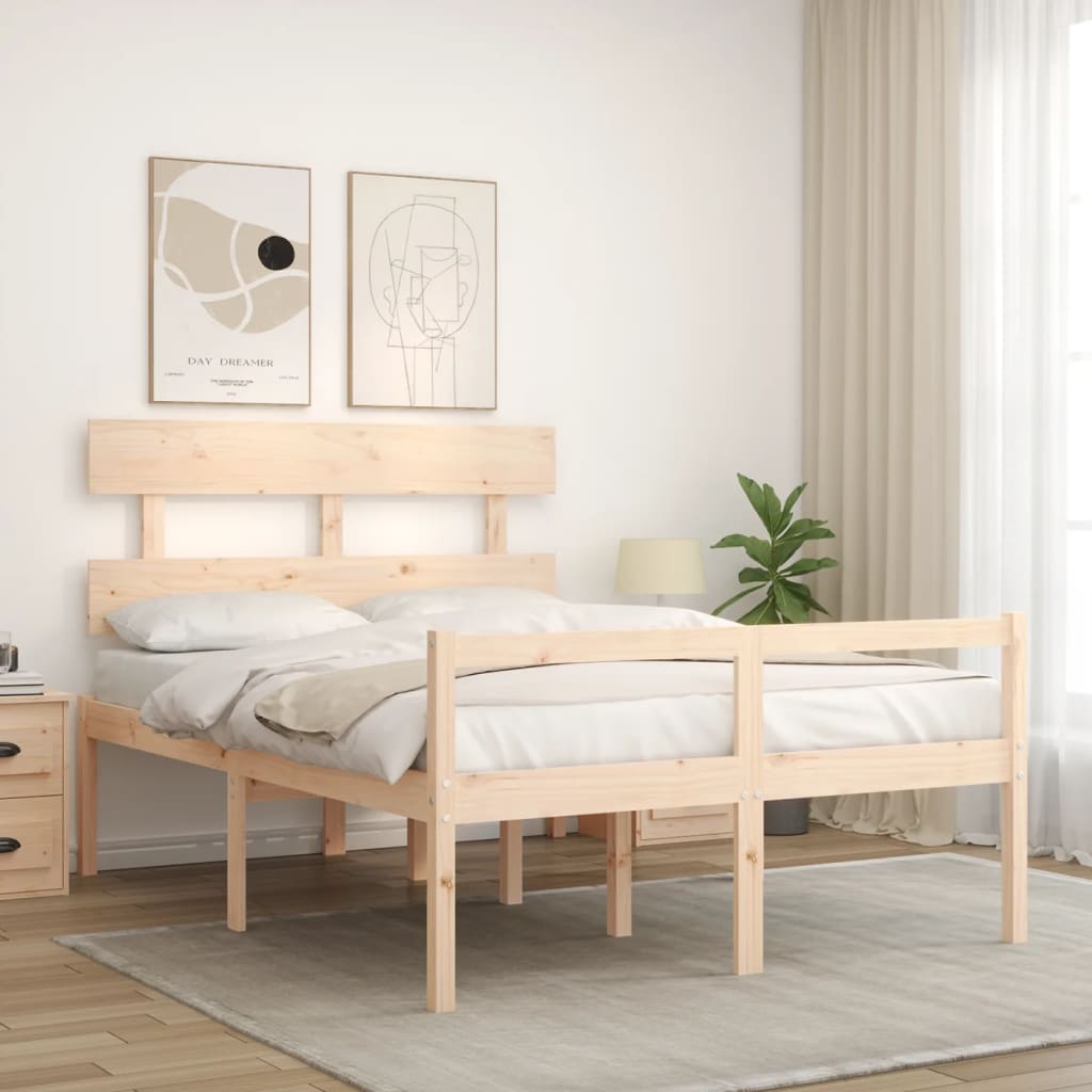 Senior Bed without Mattress 120x200 cm Solid Wood