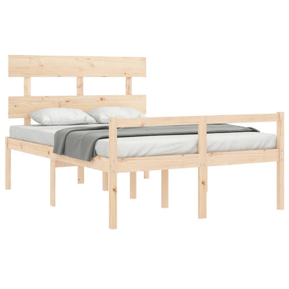 Senior Bed without Mattress 120x200 cm Solid Wood