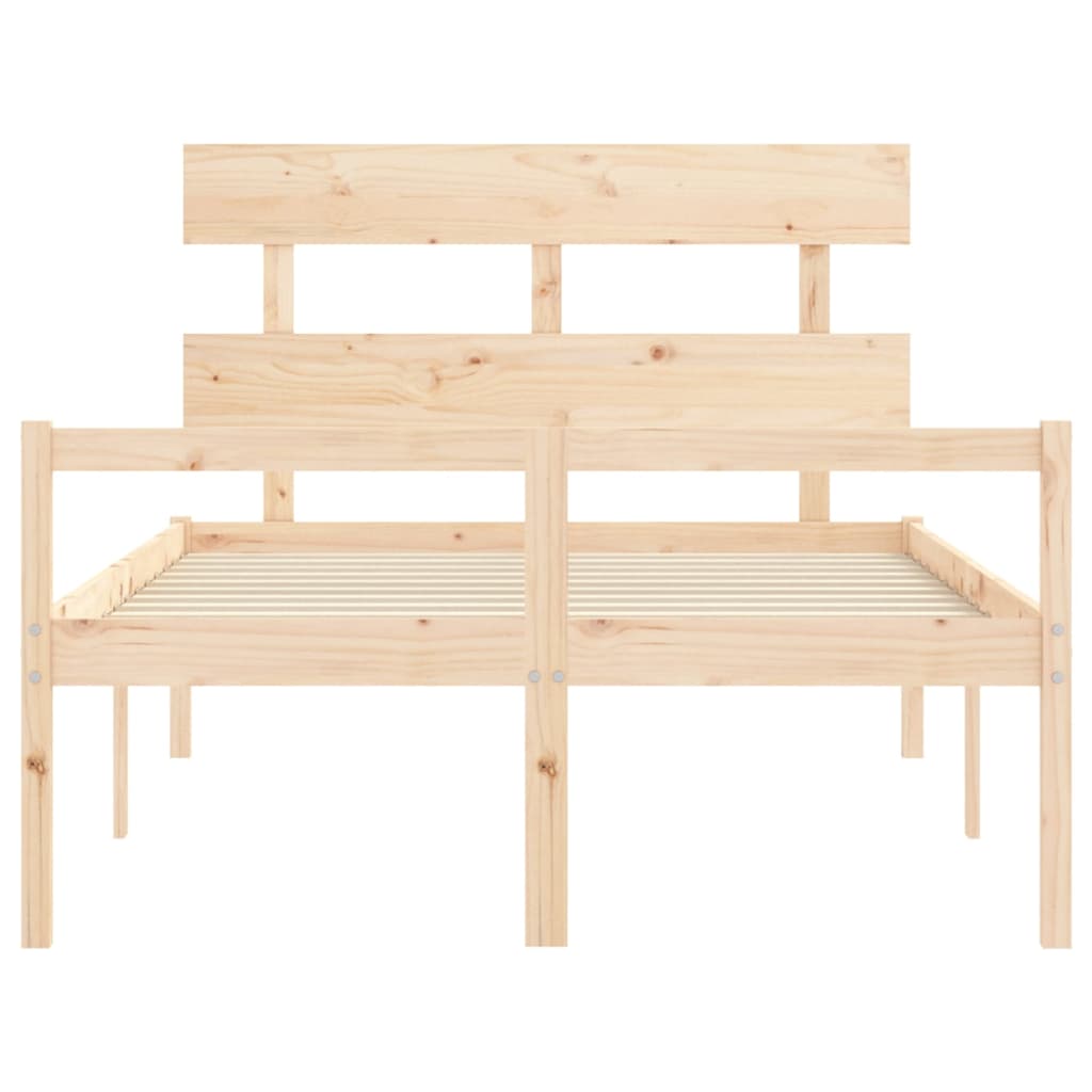 Senior Bed without Mattress 120x200 cm Solid Wood