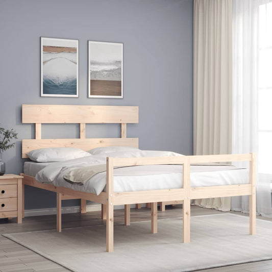 Senior Bed without Mattress 120x200 cm Solid Wood