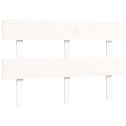 Senior Bed without Mattress White 120x200 cm Solid Wood