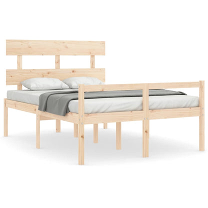 Senior Bed without Mattress 140x200 cm Solid Wood