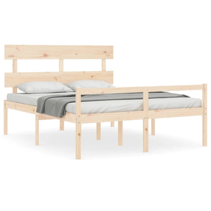 Senior Bed without Mattress 160x200 cm Solid Wood