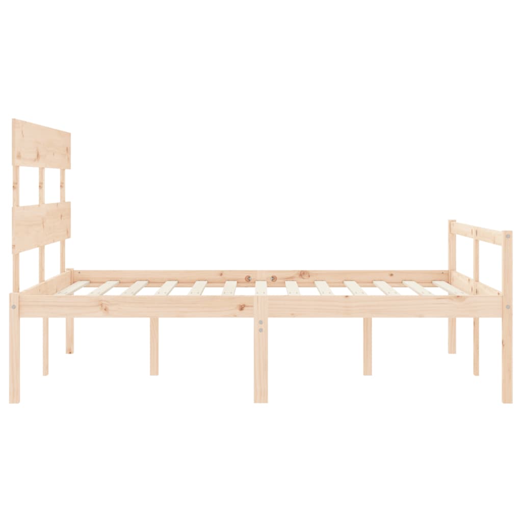 Senior Bed without Mattress 160x200 cm Solid Wood