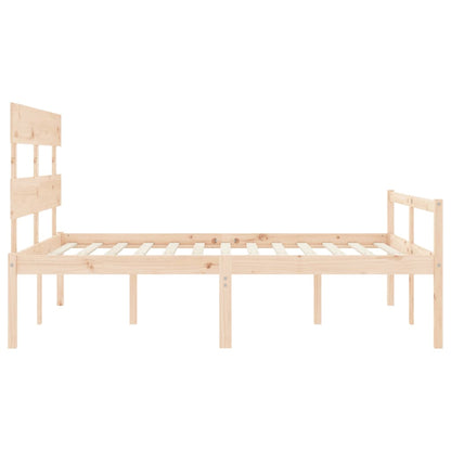 Senior Bed without Mattress 160x200 cm Solid Wood
