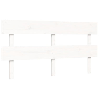 Senior Bed without Mattress White 160x200 cm Solid Wood