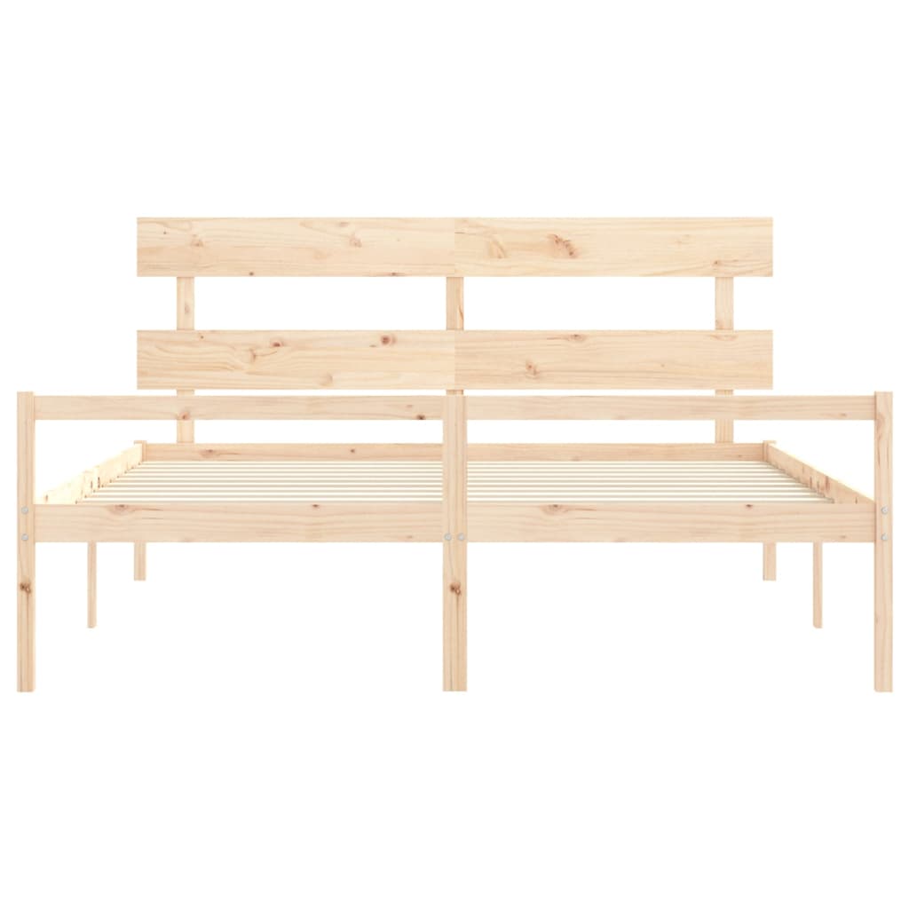 Senior Bed without Mattress 200x200 cm Solid Wood