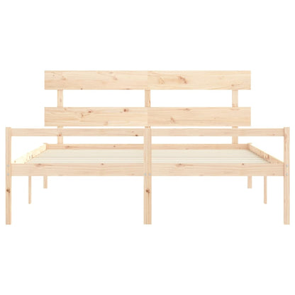 Senior Bed without Mattress 200x200 cm Solid Wood