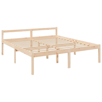 Senior Bed without Mattress 200x200 cm Solid Wood