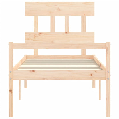 Senior Bed without Mattress Single Solid Wood