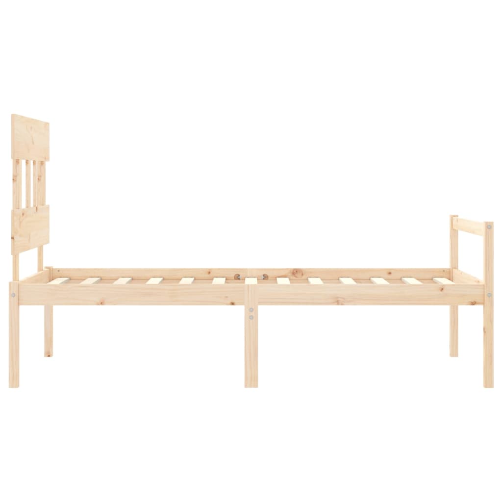 Senior Bed without Mattress Single Solid Wood