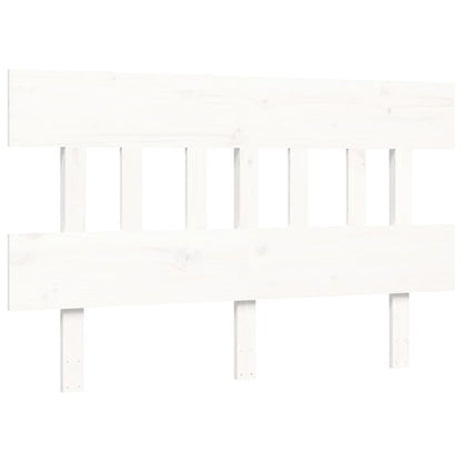 Senior Bed without Mattress White Small Double Solid Wood