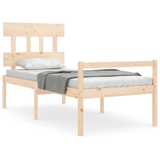 Senior Bed without Mattress 90x200 cm Solid Wood