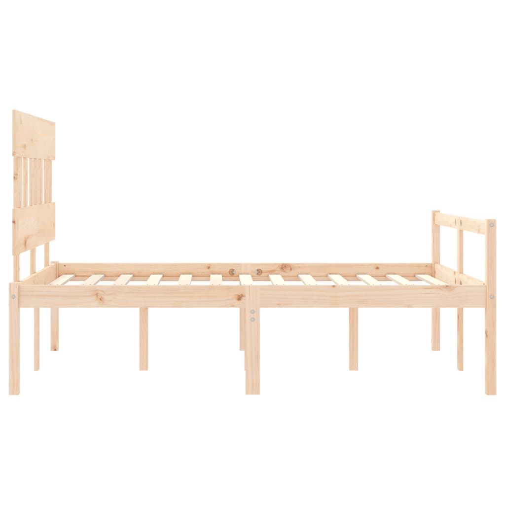 Senior Bed without Mattress 120x200 cm Solid Wood