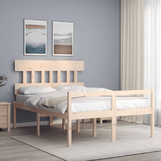 Senior Bed without Mattress 120x200 cm Solid Wood