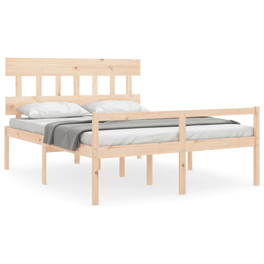Senior Bed without Mattress 160x200 cm Solid Wood