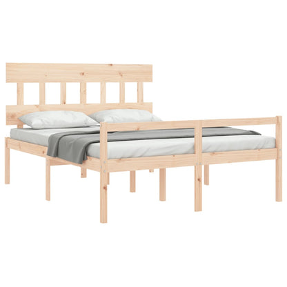 Senior Bed without Mattress 160x200 cm Solid Wood