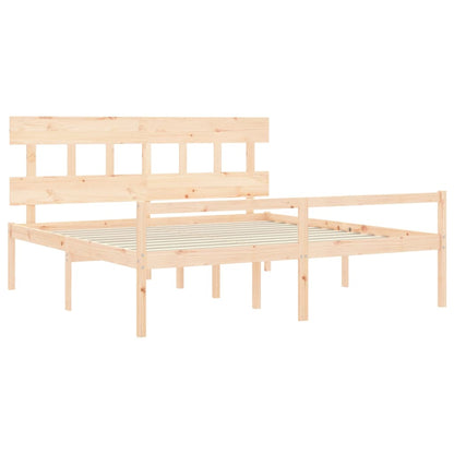 Senior Bed without Mattress 200x200 cm Solid Wood