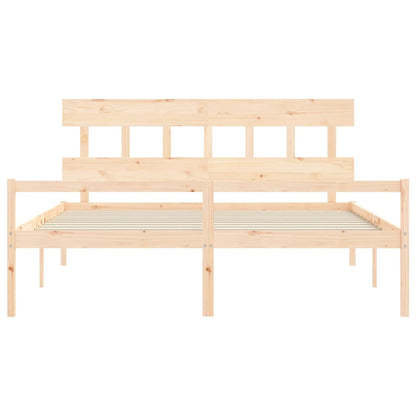 Senior Bed without Mattress 200x200 cm Solid Wood