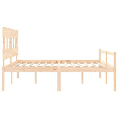 Senior Bed without Mattress 200x200 cm Solid Wood