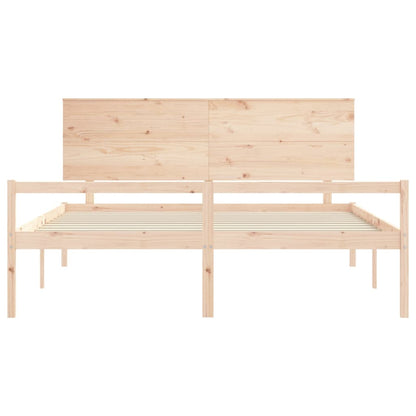 Senior Bed without Mattress Super King Size Solid Wood
