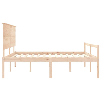 Senior Bed without Mattress Super King Size Solid Wood