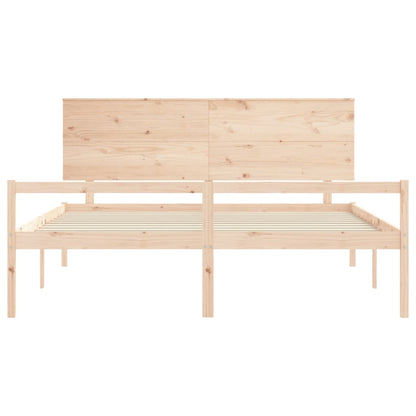 Senior Bed without Mattress 200x200 cm Solid Wood
