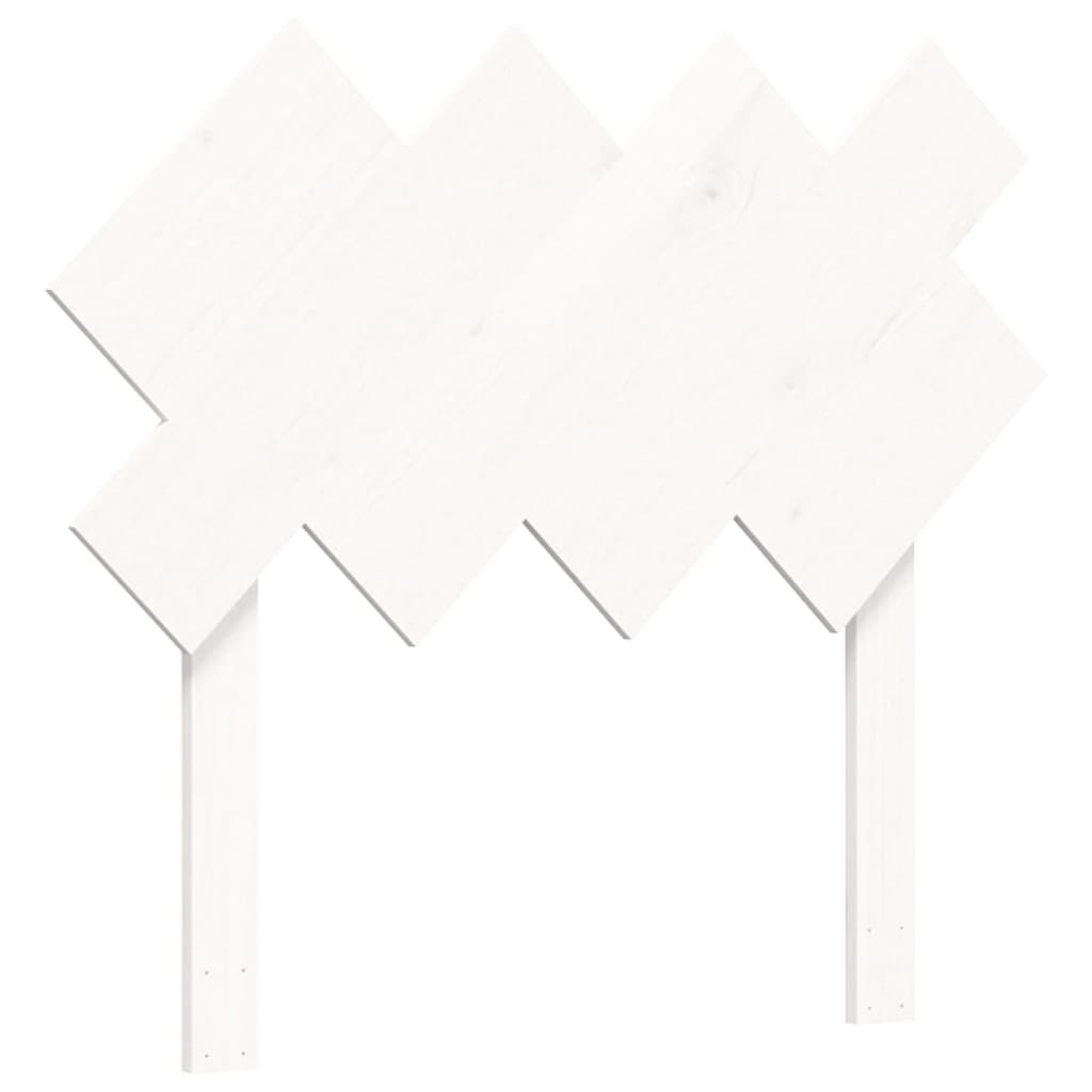 Senior Bed without Mattress White Single Solid Wood