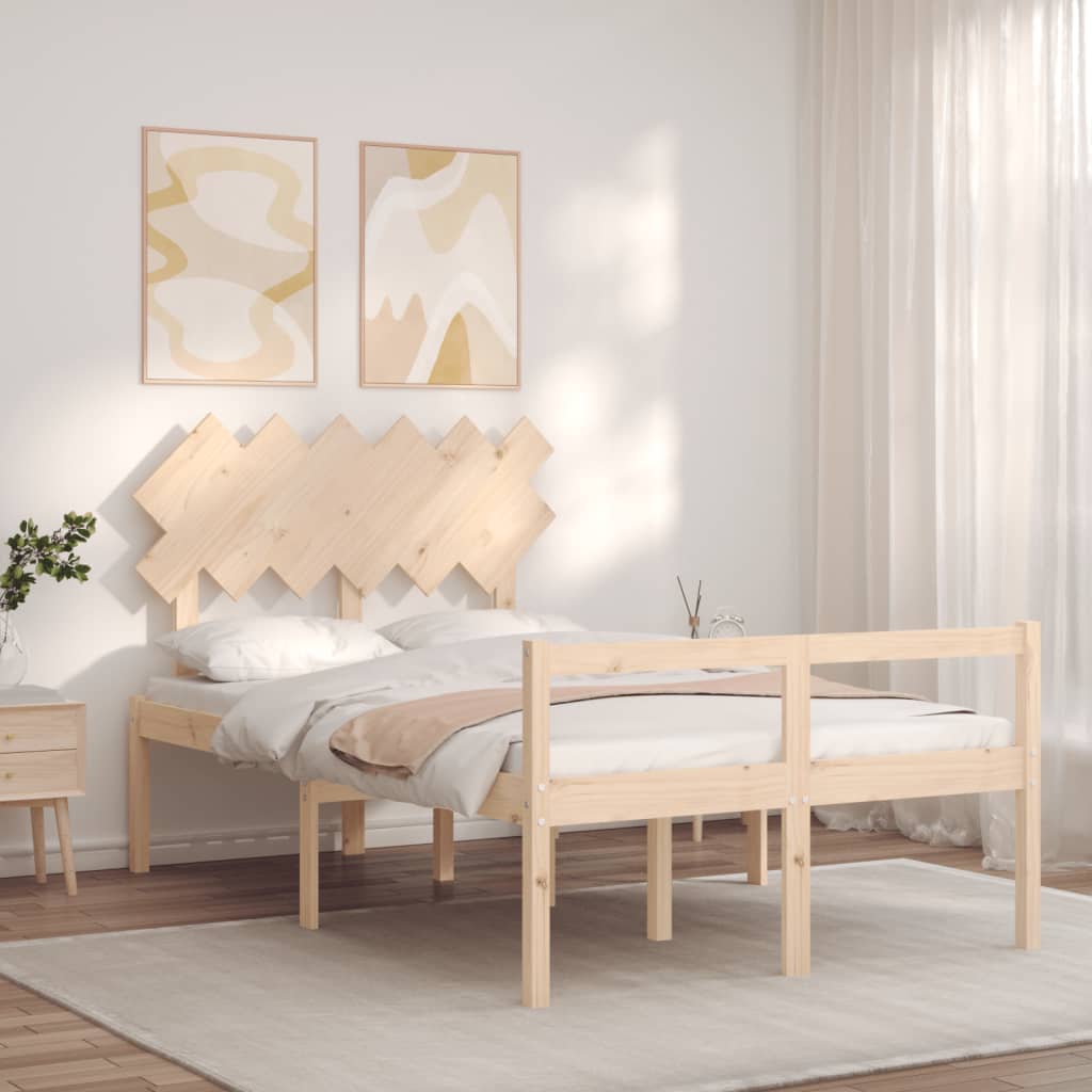 Senior Bed without Mattress Small Double Solid Wood