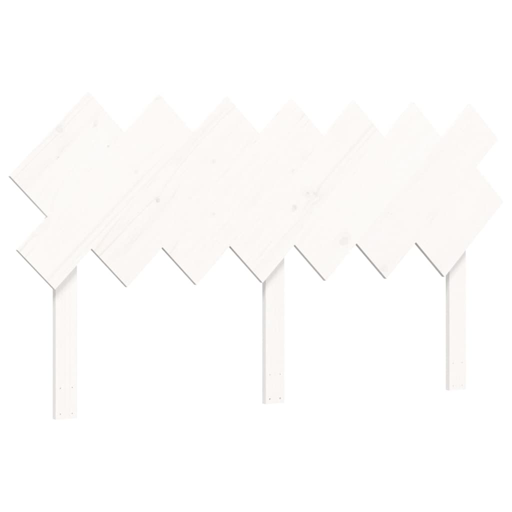 Senior Bed without Mattress White 140x190 cm Solid Wood