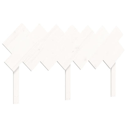 Senior Bed without Mattress White 140x190 cm Solid Wood