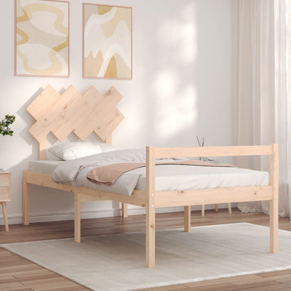 Senior Bed without Mattress 90x200 cm Solid Wood