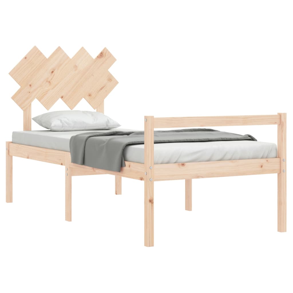 Senior Bed without Mattress 90x200 cm Solid Wood