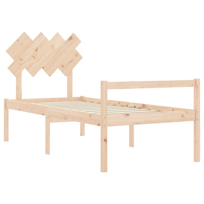 Senior Bed without Mattress 90x200 cm Solid Wood