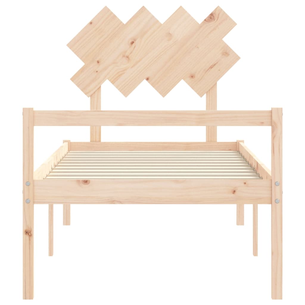 Senior Bed without Mattress 90x200 cm Solid Wood