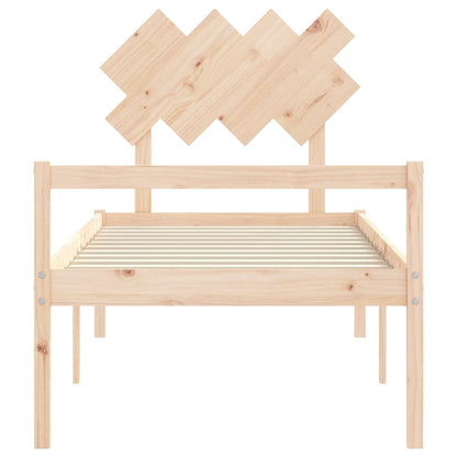 Senior Bed without Mattress 90x200 cm Solid Wood