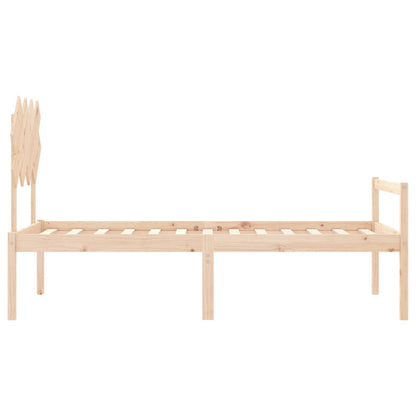Senior Bed without Mattress 90x200 cm Solid Wood