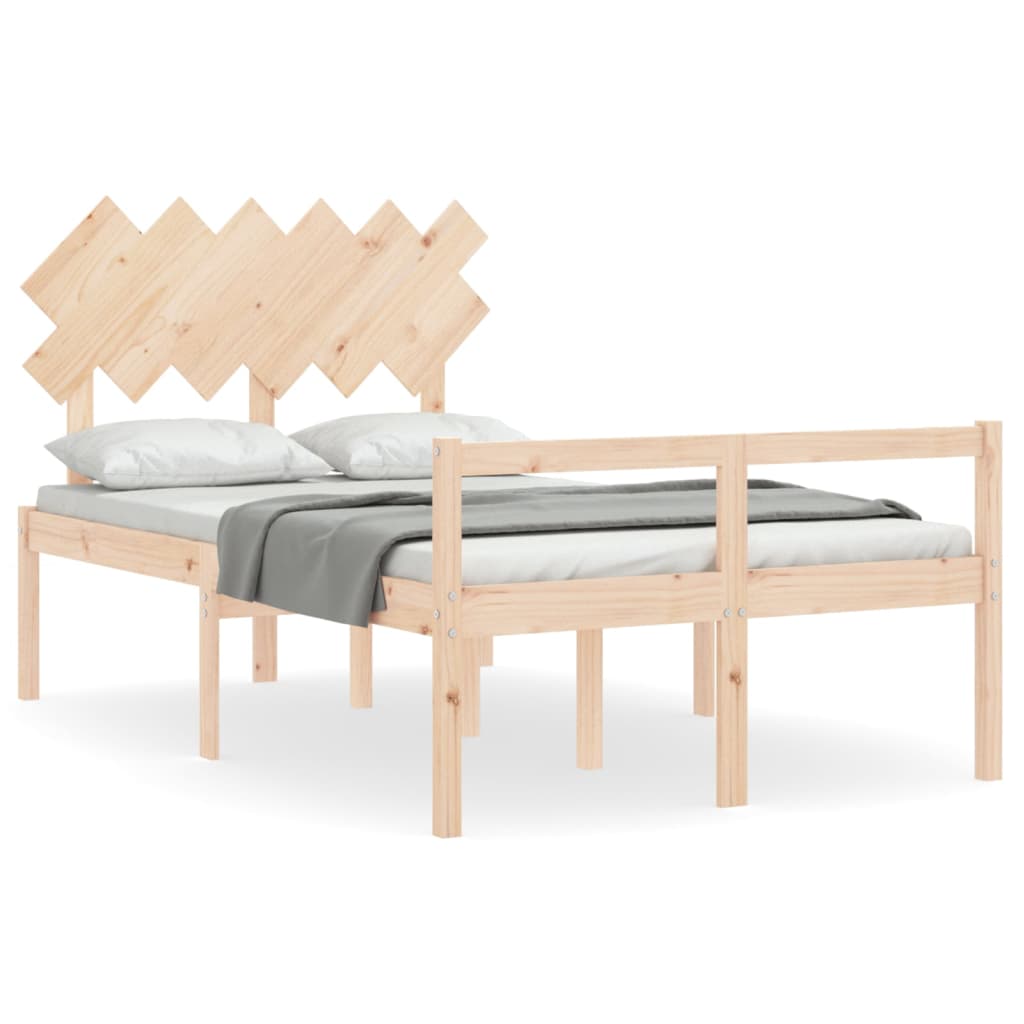 Senior Bed without Mattress 120x200 cm Solid Wood