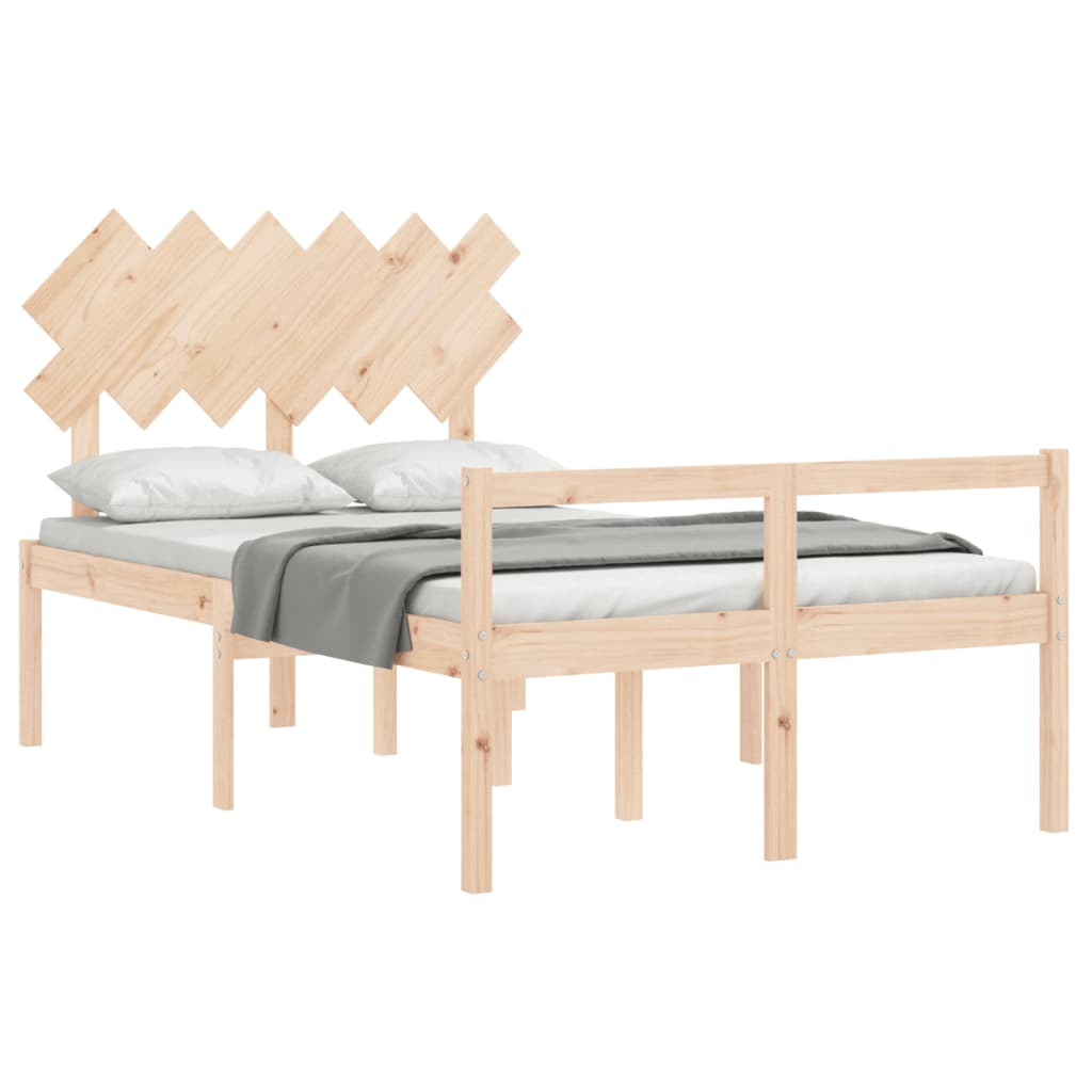 Senior Bed without Mattress 120x200 cm Solid Wood