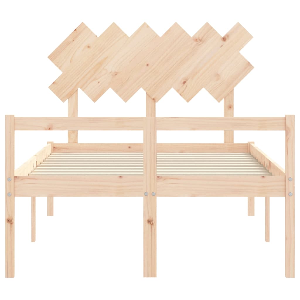 Senior Bed without Mattress 120x200 cm Solid Wood