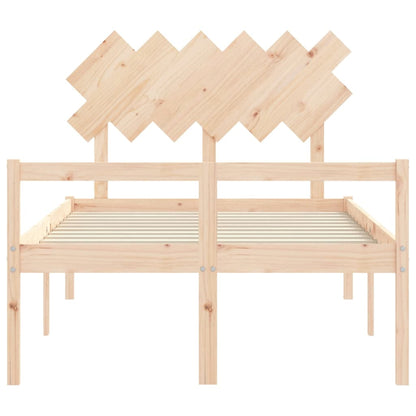 Senior Bed without Mattress 120x200 cm Solid Wood