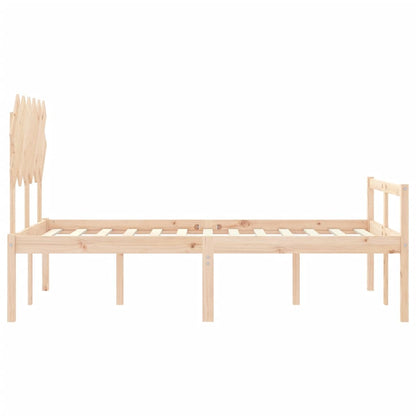 Senior Bed without Mattress 120x200 cm Solid Wood