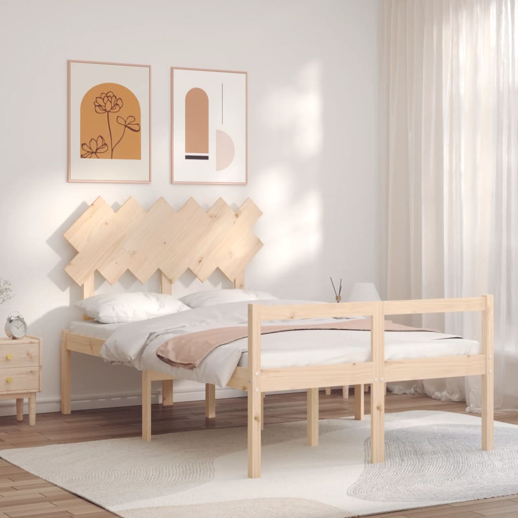 Senior Bed without Mattress 120x200 cm Solid Wood