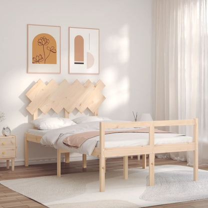Senior Bed without Mattress 120x200 cm Solid Wood