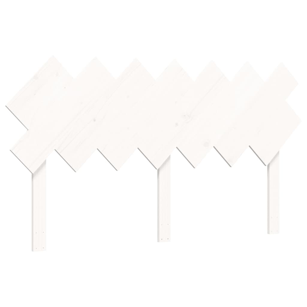 Senior Bed without Mattress White 140x200 cm Solid Wood