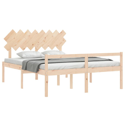 Senior Bed without Mattress 160x200 cm Solid Wood
